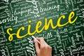 SCIENCE word cloud collage, education concept background