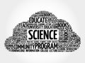 SCIENCE word cloud collage Royalty Free Stock Photo