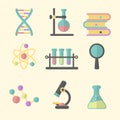 Scienece Icon Set Royalty Free Stock Photo