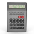 Scientific calculator being succesful - a 3d image