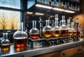 Scientific chemical laboratory. Generative AI