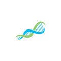 scientific Dna logo vector icon illustration Royalty Free Stock Photo