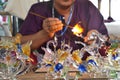 Scientific Glass blowing and working thai style in thailand