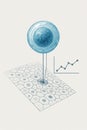 Scientific illustration of single-cell analysis from tissue Royalty Free Stock Photo