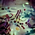 Scientific image of bacteria Citrobacter, Gram-negative bacteria