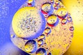 Scientific image of cell membrane. Macro up of liquid substances. Abstract molecule atom sctructure. Water bubbles. Macro shot of