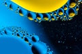 Scientific image of cell membrane. Macro up of liquid substances. Abstract molecule atom sctructure. Water bubbles. Macro shot of