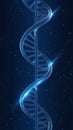 Scientific insight Dark background showcases the intricacies of DNA structure Royalty Free Stock Photo