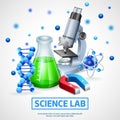 Scientific Laboratory Design Concept Royalty Free Stock Photo