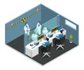 Scientific Laboratory Isometric Concept Royalty Free Stock Photo