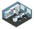 Scientific Laboratory Isometric Workplace