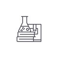 Scientific literature linear icon concept. Scientific literature line vector sign, symbol, illustration.