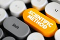Scientific Method is an empirical method of acquiring knowledge that has characterized the development of science since at least Royalty Free Stock Photo