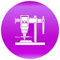 Scientific microscope device for detailed observation and analysis in laboratory Royalty Free Stock Photo