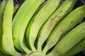 Group of green bananas for sale Royalty Free Stock Photo