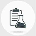 Scientific Research and Lab Report Icon Royalty Free Stock Photo