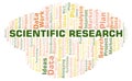 Scientific Research word cloud Royalty Free Stock Photo