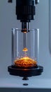 Scientific Rheometer Testing Viscous Amber Resin Royalty Free Stock Photo
