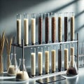 Scientific Study of Cereal Grains: Variety Analysis in a Lab Setting AI-GENERATED Royalty Free Stock Photo