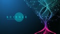 Scientific tree concept of network connection background. Database branch information. Futuristic code flow element. Big