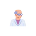 Scientist avatar flat icon