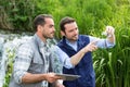 Scientist and biologist working together on water analysis Royalty Free Stock Photo