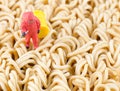 Scientist checking toxic on instant noodle