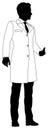 Scientist Chemist Pharmacist Man Silhouette Person