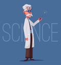 Scientist is conducting a scientific experiment. Remote controller Royalty Free Stock Photo