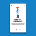 Scientist Discoverer Noting Test Result Vector