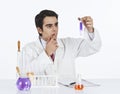 Scientist doing scientific experiment in a laboratory