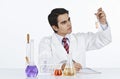 Scientist doing scientific experiment in a laboratory