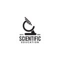 Scientist education logo design template