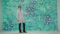 Scientist Explaining Cellular Structures in a Scientific Presentation