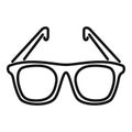 Scientist glasses icon outline vector. Lab research