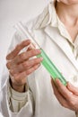Scientist holding test tube Royalty Free Stock Photo