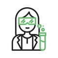 Scientist icon vector image.