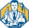 Scientist Lab Researcher Chemist Retro