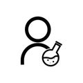 Scientist line icon. Design vector