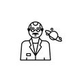 scientist line icon. Signs and symbols can be used for web, logo, mobile app, UI, UX