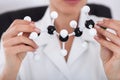 Scientist Looking At Molecular Structure Royalty Free Stock Photo