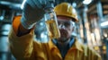 Scientist Handling Vial of Cesium in Laboratory Setting with Focus Royalty Free Stock Photo