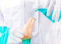 Scientist research chemistry at science lab Royalty Free Stock Photo