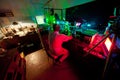 Scientist seat on chair and research in his lab