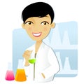 Scientist woman Royalty Free Stock Photo