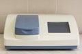 Spectrophotometer, cholesterol test lab and optical density determine