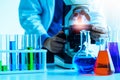 Scientist working in pharmaceutical laboratory Royalty Free Stock Photo