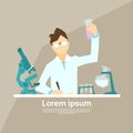 Scientist Working Research Chemical Laboratory Royalty Free Stock Photo