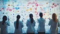 Scientists Collaborate on Interactive Data Visualization Project AI generated.