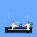 Scientists in laboratories Royalty Free Stock Photo